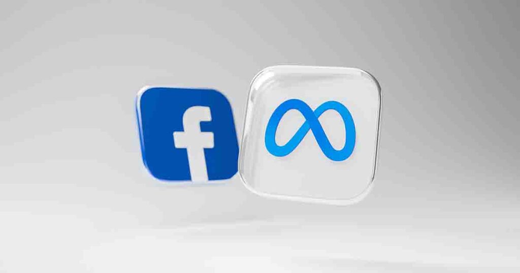 Logo di Facebook e di Meta