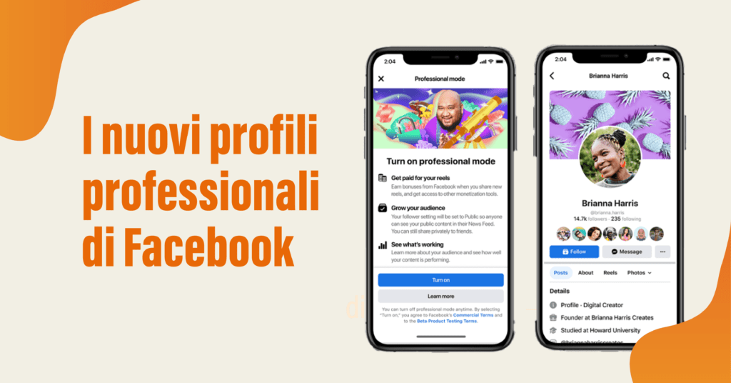 profili professionali facebook