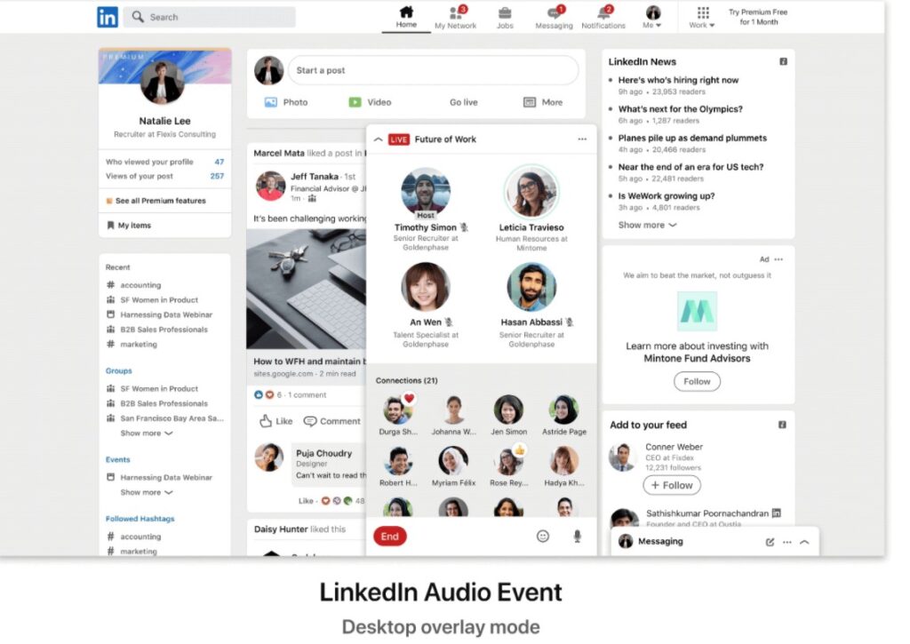 audio events linkedin