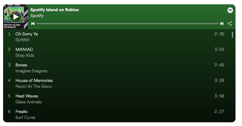 Spotify su Roblox