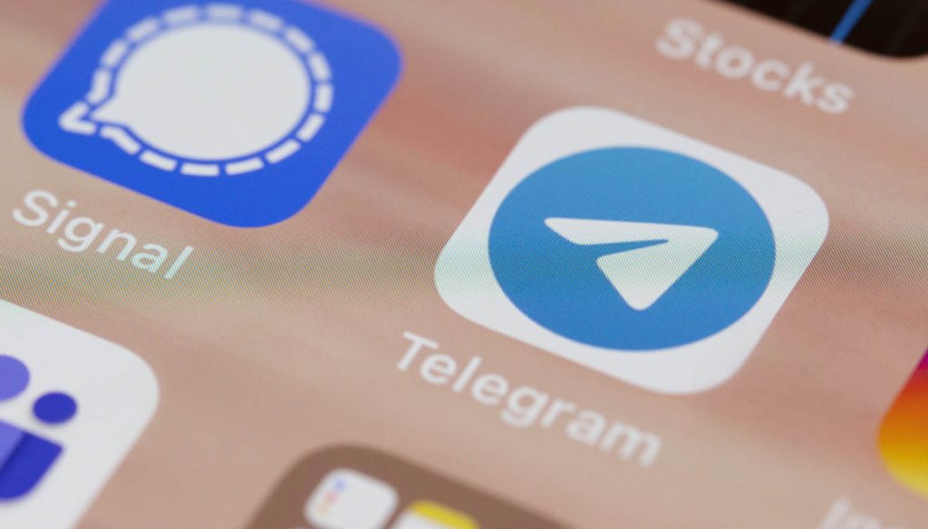 App Telegram su Smartphone